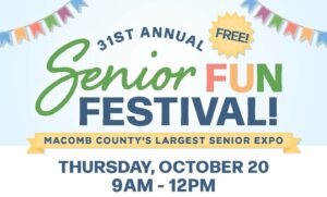 Macomb County Office of Senior Services "Senior Fun Festival" logo