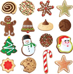 16 different Christmas cookies