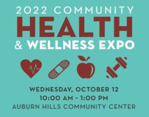 Logo for Auburn Hills 2022 Community Health & Wellness Expo