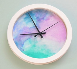 Water color wall clock for REC-IT project